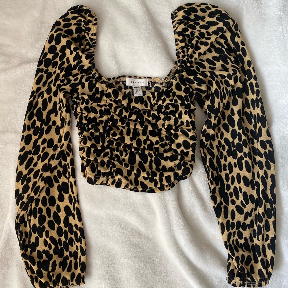 Top shop cropped blouse